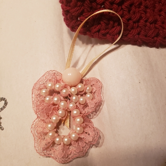 HANDCRAFTED Gift Box Victorian Boot Brooch Sachet Headband Egg Jewelry - Picture 9 of 13